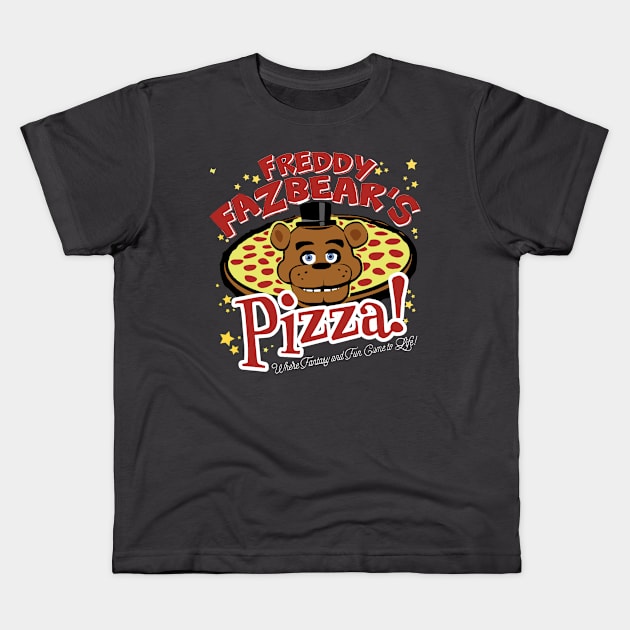 Freddy Fazbear's Pizza :: Fantasy And Fun Game Kids T-Shirt by erd's